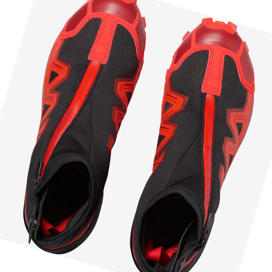 Tenis Para Trail Running Salomon SNOWSPIKE CLIMASALOMON™ WATERPROOF Hombre Negros Rojos | MX 3494OKI